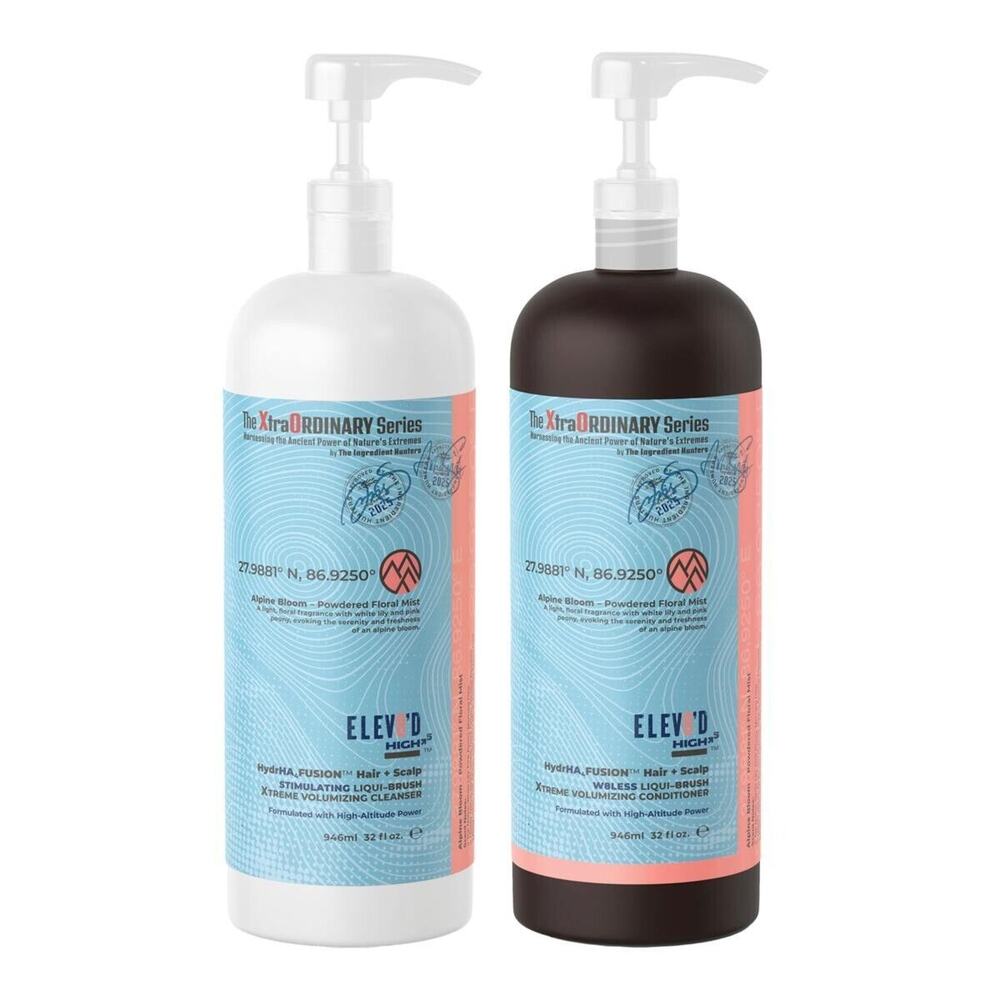 Tweak'd by Nature 32oz Alpine Bloom Elev8'd Cleanser & Conditioner-NEW